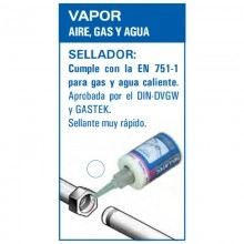 TQ Sellatec Vapor 75ml - Adhesivo anaeróbico sellador para aire, gas y agua, para tuberías metálicas