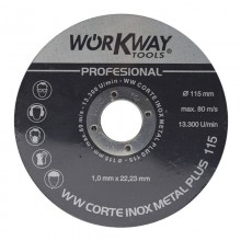 WW Corte Inox Metal Plus 115/125mm - Caja 25x discos para cortar acero inoxidable, hierro, latón o aluminio - 115 mm