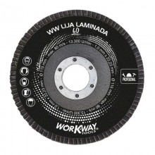 WW Lija Laminada Ø115mm - Caja 10 discos para lijar y afilar acero, función autoafilado