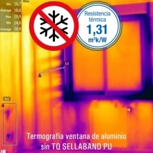 Sellaband PU 9,4 m X 56 mm - Sellador elástico impermeable de juntas para marcos de puertas y ventanas