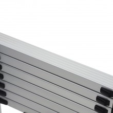 TQ Escalera TELESCÓPICA - Escalera telescópica de aluminio multiusos portátil