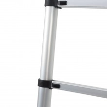 TQ Escalera TELESCÓPICA - Escalera telescópica de aluminio multiusos portátil