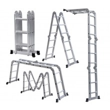 TQ Plataforma Escalera Multifunción - Plataforma de trabajo, antideslizante, de acero galvanizado, para escalera