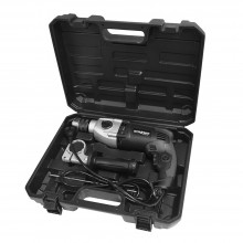 WW Taladro Percutor - Taladro eléctrico 1050W, 3200rpm, 2 velocidades, perforador doméstica y profesional, broca estándar