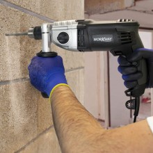 WW Taladro Percutor - Taladro eléctrico 1050W, 3200rpm, 2 velocidades, perforador doméstica y profesional, broca estándar