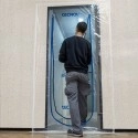 Protector antipolvo con cremallera para puerta Protector antipolvo con cremallera para puerta