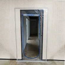 Protector antipolvo con cremallera para puerta