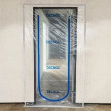 Protector antipolvo con cremallera para puerta