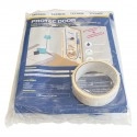 Protector antipolvo con cremallera para puerta Protector antipolvo con cremallera para puerta