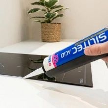 TQ Silitec Acid 280cc - Silicona ácida antimoho y fungicida especial para interiores, sellador adhesivo de gran elasticidad