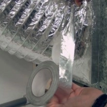 TQ Cintaluminio 50m - Cinta adhesiva de aluminio con acabado metalizado, gran resistencia térmica