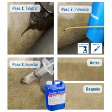 TQ Mineralizador 5kg - Barrera química antihumedad para inyectar en muros y paredes con presión de agua