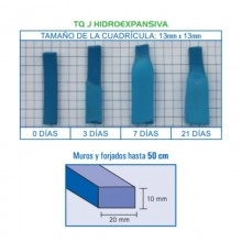TQ Junta Hidroexpansiva 10m - Junta de sellado expansiva muros y forjados hasta 50 cm