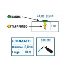 TQ Tapafondo Asfalt 10m -