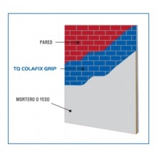 TQ Colafix Grip 15kg - Imprimación puente de unión acrílico con granulometría seleccionada para soportes poco adherentes