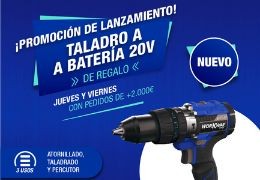 Promoción de Lanzamiento del nuevo Taladro a Batería 20V