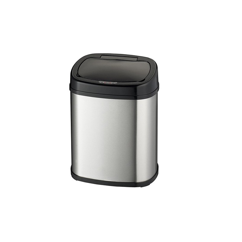 Zerodeko Cubo de basura inteligente sin contacto, cubo de basura con tapas,  cubo de basura automático con movimiento activado por voz, acero