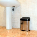 TQ Cubo Automatic 9/20L - Cubo automático de basura con sensor infrarrojo, acero inoxidable, con sensor de movimiento
