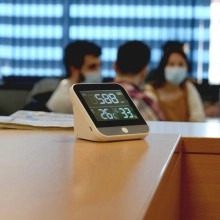 TQ Medidor CO2 Lite - Dispositivo de control de calidad del aire, mide dióxido de carbonio, temperatura y humedad