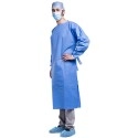 Bata sanitaria anti-salpicaduras con manga larga Bata sanitaria anti-salpicaduras con manga larga