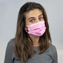 mascarillas quirúrgicas rosas