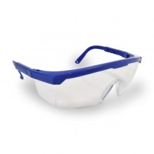 TQ Gafas Transparentes - Gafas de protección con patilla color azul, lentes de policarbonato, EPI ocular ante impactos