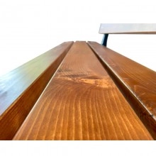 TQ Banco Madera Classic 180x71x57cm - Banco urbano de jardín o exterior para 4 personas, resistente y duradero