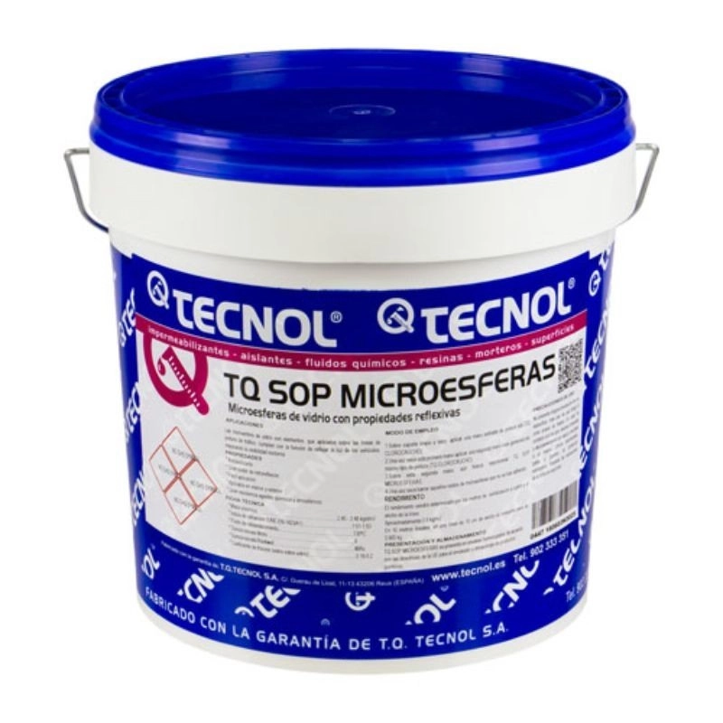 TQ Sop Microesferas 25kg - Microesferas de vidrio con propiedades reflexivas para reflejar pinturas de tráfico vial