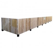 TQ Cubre Contenedores Modular Rustic Eco - Módulo para cubrir contenedores de basura de madera sostenible