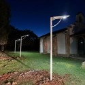 TQ Farola Solar LED 30W - Luminaria fotovoltaica, 32'5x110cm, luz cálida 3000K o fría 6000K, 3600lm, detector de movimientos