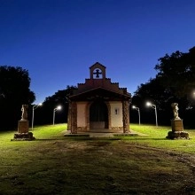 TQ Farola Solar LED 30W - Luminaria fotovoltaica, 32'5x110cm, luz cálida 3000K o fría 6000K, 3600lm, detector de movimientos