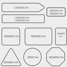 señal personalizada octágono