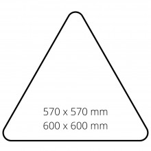 señal personalizada triangular