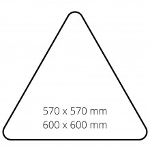 señal personalizada triangular