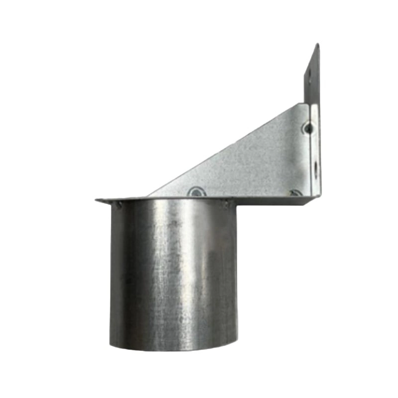 TQ Anclaje Pared Ø50/76mm para TQ Espejo Vial - Fijación de acero galvanizado adaptada a postes redondos