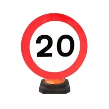 TQ Señal Tráfico Cono - Señalización para cono vial de polietileno resistente, superficie reflectante