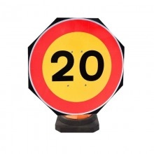 TQ Señal Tráfico Cono - Señalización para cono vial de polietileno resistente, superficie reflectante