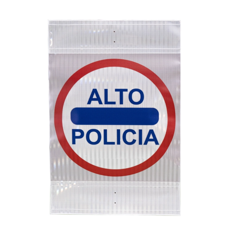 TQ Señal Tráfico Provisional - Señalización vial con lámina reflectante de PVC con microprismas de alta visibiidad