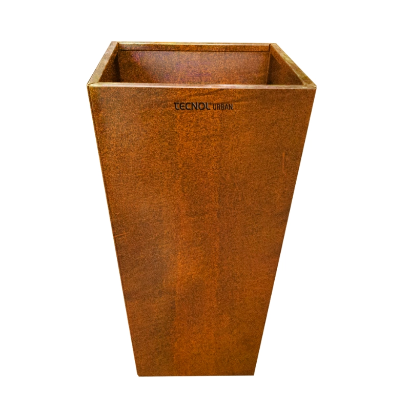 Jardinera Piramidal 110L Acero Corten