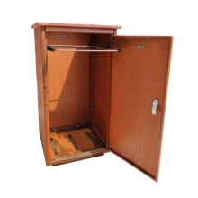 Papelera urbana de acero