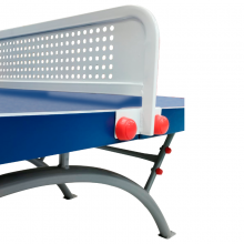 TQ Mesa Ping Pong - Mesa de ping-pong reglamentaria para exterior, medidas reglamentarias, estructura de acero