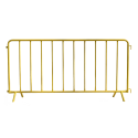 TQ Valla Metálica Amarilla de Acero Galvanizado, 220x110cm, delimitar tráfico urbano o peatonal