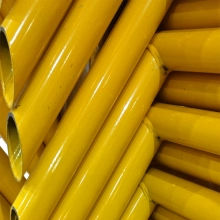 TQ Valla Metálica Amarilla de Acero Galvanizado, 220x110cm, delimitar tráfico urbano o peatonal