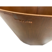 TQ Jardinera Acero Corten RD - Jardinera cónica de acero en acabado corten