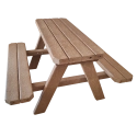 TQ Mesa Picnic Infantil R-Plástico - Mesa infantil de plástico reciclado ideal para exterior