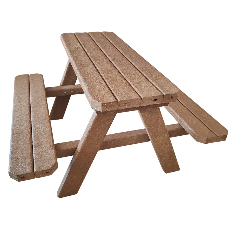 TQ Mesa Picnic Infantil R-Plástico - Mesa infantil de plástico reciclado ideal para exterior