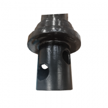 TQ Pilona Ferrana - Pilona de hierro fundido de estilo clásico, resistente a impactos y corrosión, base empotrable, negro