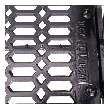 TQ Banco Modernista - Fabricado en fundición dúctil y pintado en color negro, diseñado para su instalación en exteriores