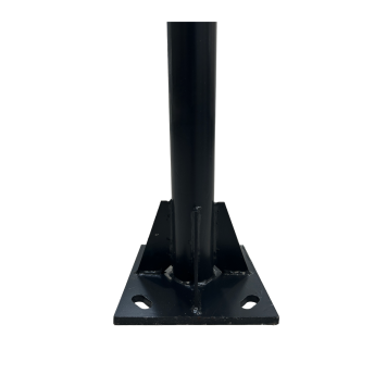 TQ Poste 3m / 5m - Poste para farolas de acero galvanizado, alumbrado público, color blanco o negro