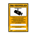 TQ Placa Videovigilancia PVC - Placa informativa para señalizar zonas con videovigiladas